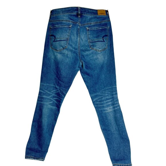 American Eagle High Rise Super Stretch X Jeans — Size 10 Short - Picture 3 of 9